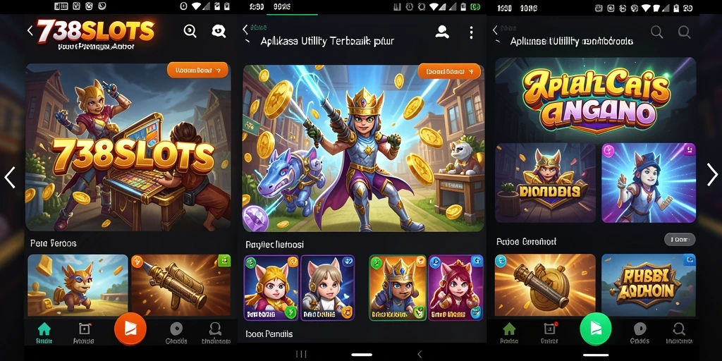 Tampilan utama gameplay 738SLOTS yang memudahkan navigasi.