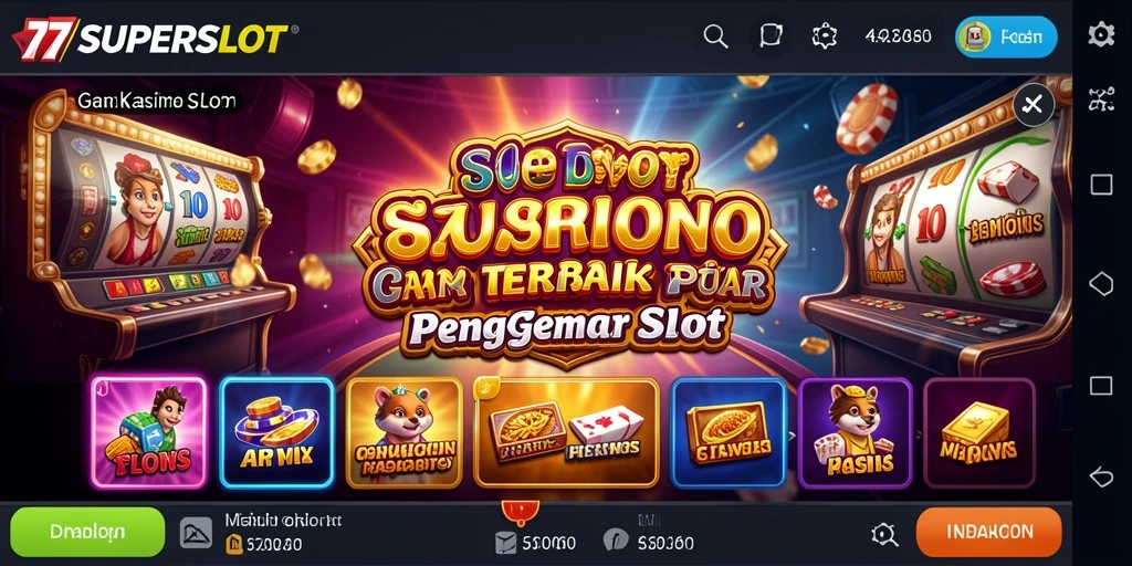 Screenshot utama menampilkan gameplay menarik dari 77SUPERSLOT.