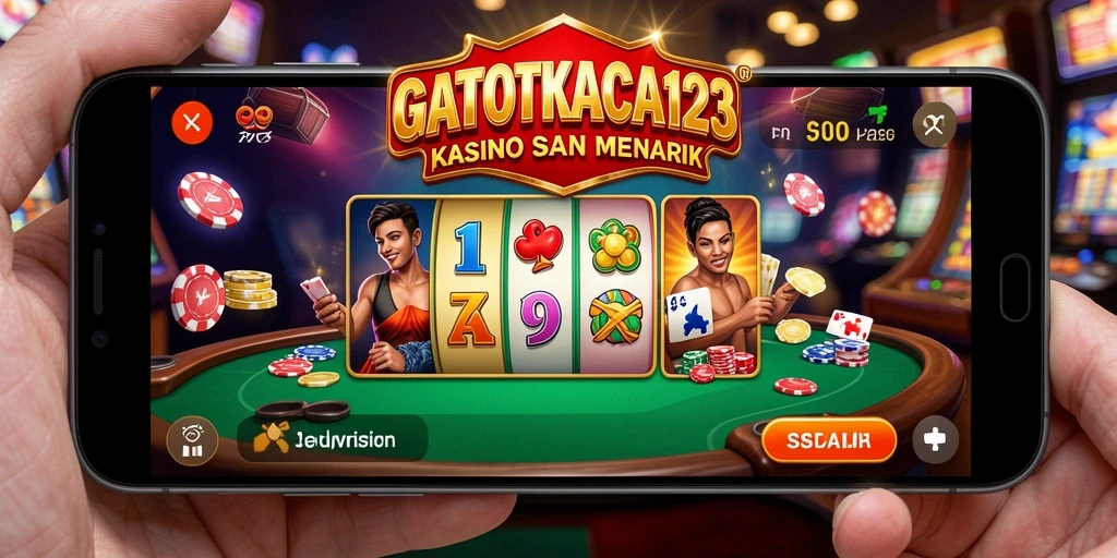 Tampilan gameplay seru dari GATOTKACA123 yang menampilkan aksi Kasino.